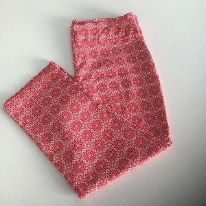 Red Print Pants/Leggings, Size 12. Like New.